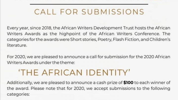 African Writers Award 2020