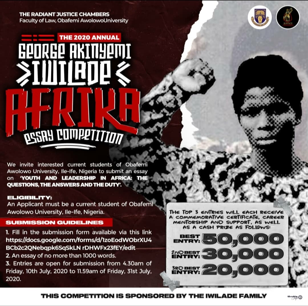 George Akinyemi Iwilade Afrika Essay Competition