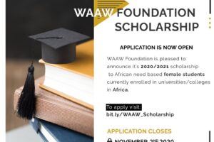 WAAW Foundation Scholarship 2020/2021 for Female Students