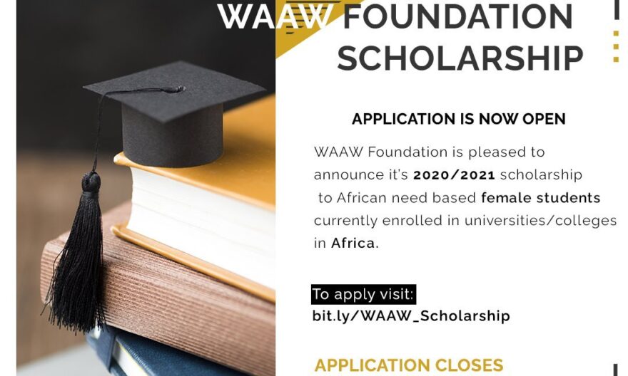 WAAW Foundation Scholarship 2020/2021 for Female Students