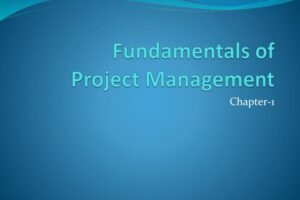 Fundamentals of Project Management