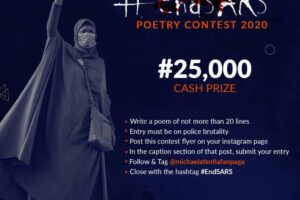 #EndSARS Poetry Contest 2020