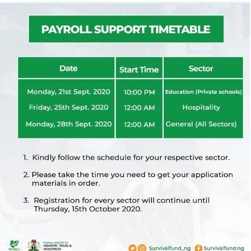 How to apply for the N75 Billion Federal Government Survival Fund