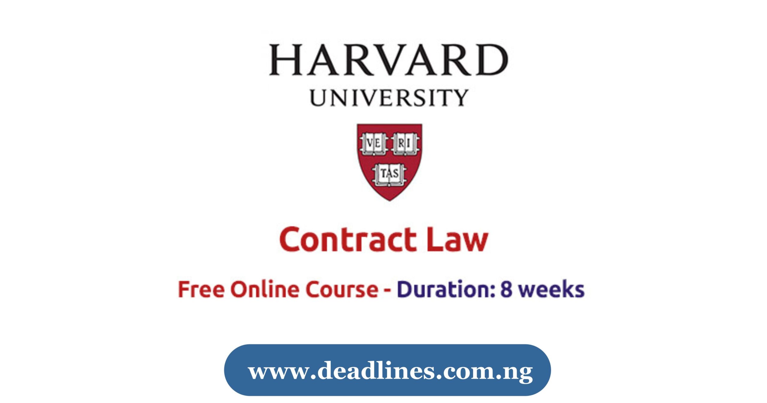 Harvard University Free Online Course on Contract Law