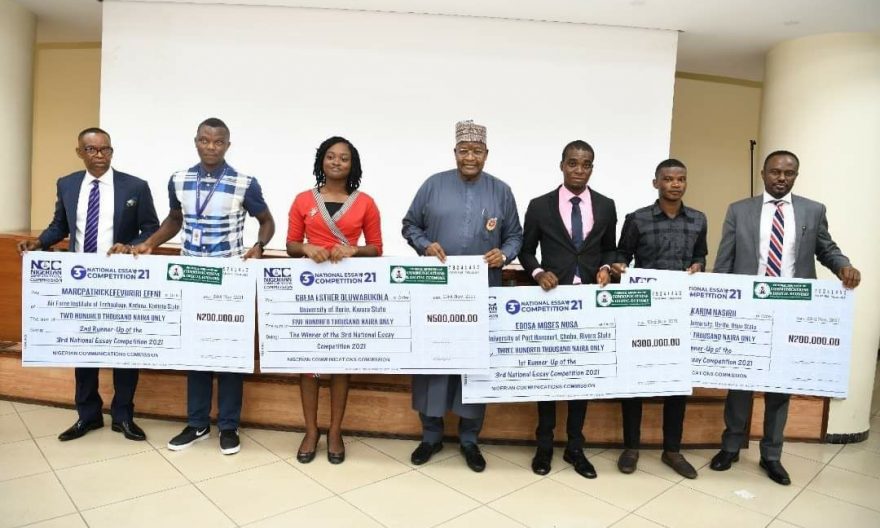 Students awarded cash over N1million, Laptops in NCC’s 2021 National Essay Competition