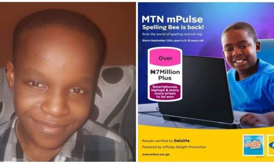 12-year-old Ademoyegun wins MTN’s MPulse Spelling Bee Champion, bags N2million