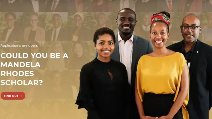 Open for Applications: Mandela Rhodes Foundation(MRF) Postgraduate Scholarships for study in South Africa 2025 (Fully Funded))