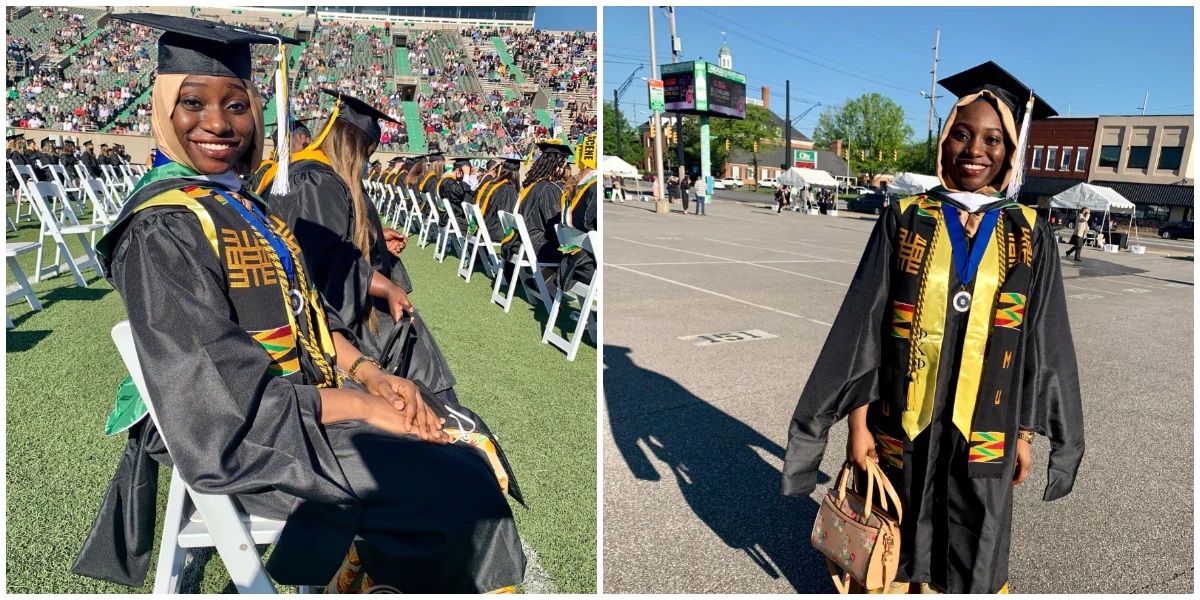 Nigerian Lady, Fatima A. Akinola Graduates with Perfect Grade from US Varsity