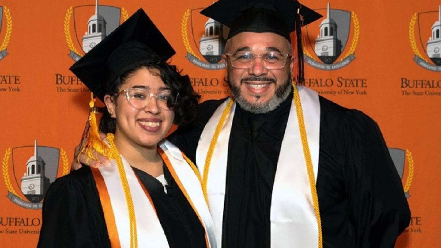 Father, daughter graduate together from New York college